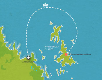 Route map for Afternoon Sunset Sail - Providence