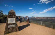 Blue Mountains - Tourists at Govetts Leap Lookout, Destination NSW 157378-56.jpg