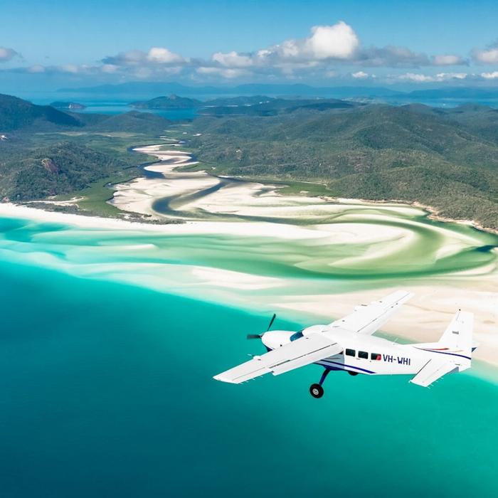 Ocean Rafting 60 Min Scenic Flight | Whitehaven Beach, Hill Inlet, GBR and Heart Reef