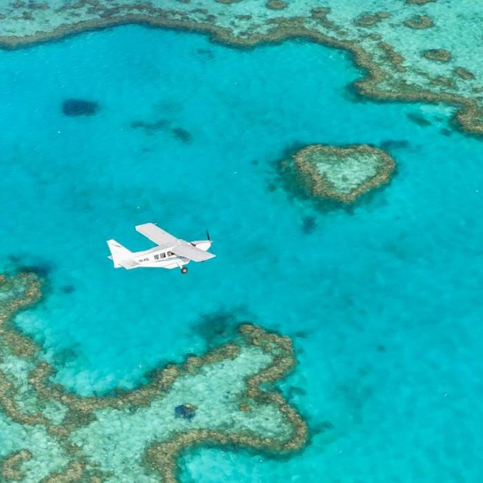 Ocean Rafting 60 Min Scenic Flight | Whitehaven Beach, Hill Inlet, GBR and Heart Reef