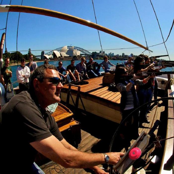 Sydney Tall Ships Laser Clay Shooting Cruise