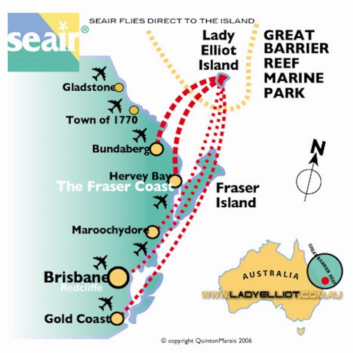 Lady Elliot Island Eco Resort Great Barrier Reef Day Tour ex Gold Coast