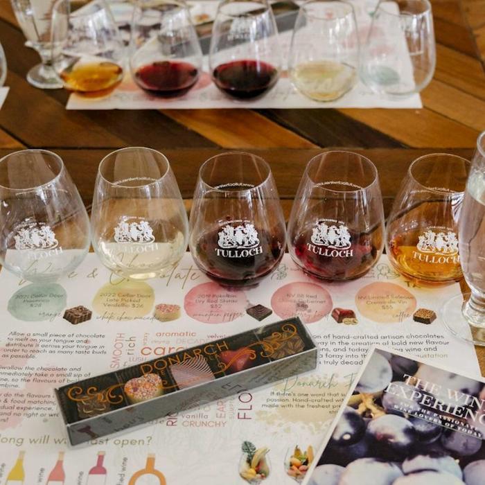Tulloch Wines - Wine Tasting paired with Local Handmade Chocolates
