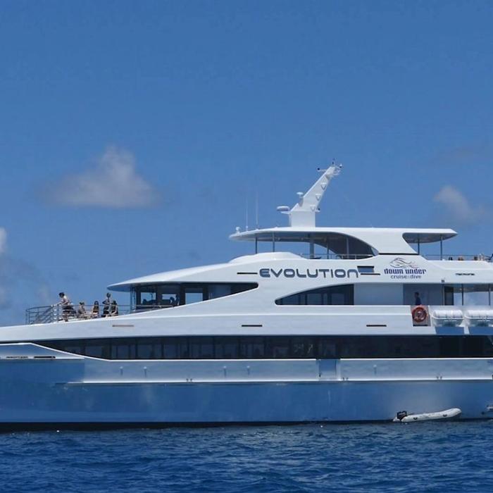 Down Under Cruise & Dive Evolution Outer Reef Cruise + Cert Dive