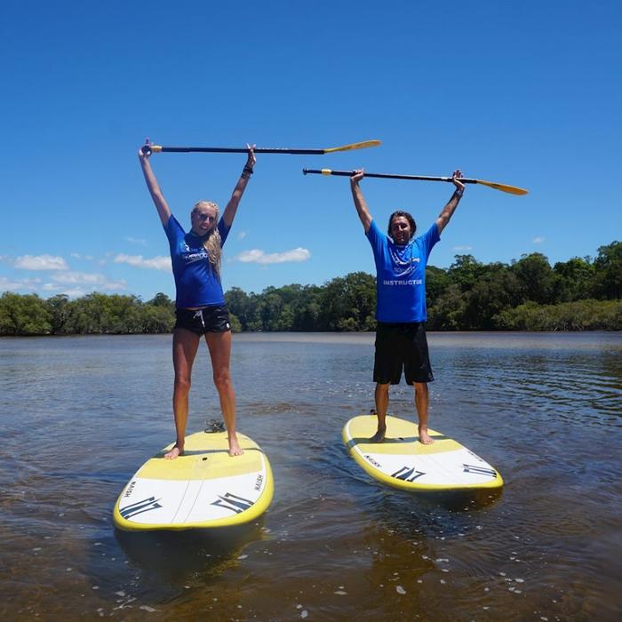 Let's Go Surfing Byron SUP Lesson