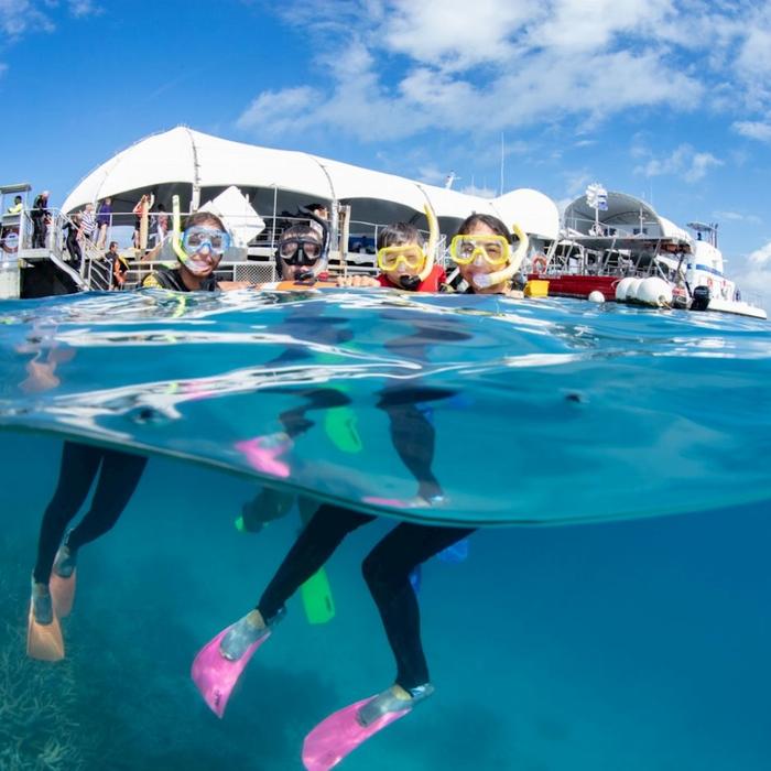 Great Adventures Green Island + Moore Reef Pontoon Combo (+ 1 Certified Dive)