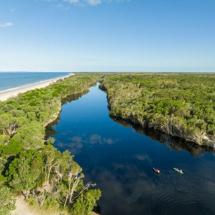 G'day Adventure Tours Bribie Island 4WD, Kayak, Beach & Bunker tour