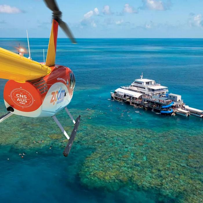 Sunlover Reef Cruises Reef Zoom Half Day Tour, Cruise Out+Fly Back