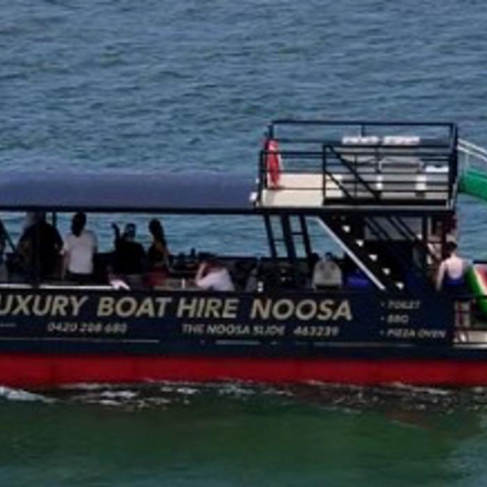 Luxury Boat Hire Noosa SLIDE - 12 PERSON Boat - 6 HOURS