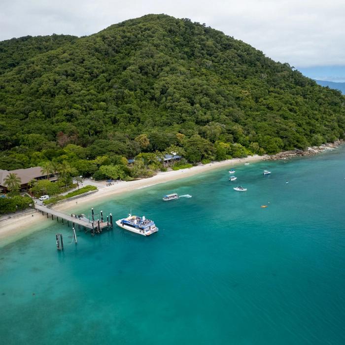 Big Cat Green Island Reef Cruises Two Island Explorer - Fitzroy & Green with Glass Bottom Boat