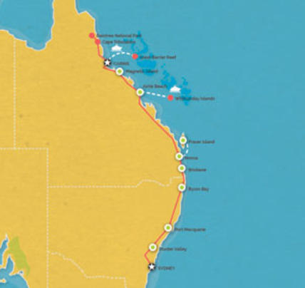 16 Days Sydney to Cairns Tour