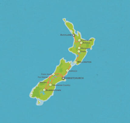 16 Day Christchurch to Auckland