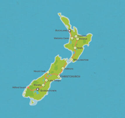 17 Day Auckland to Queenstown