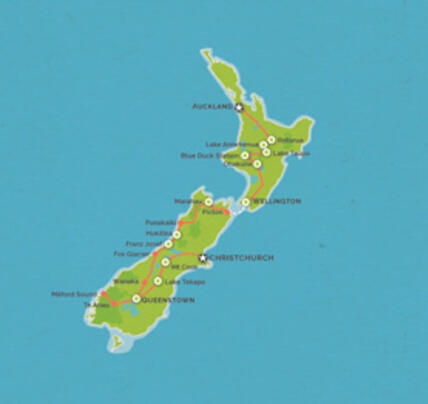 18 Day Auckland to Christchurch