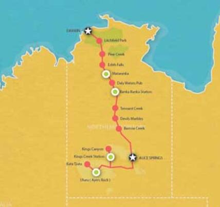 7 Day Alice Springs to Darwin Adventure
