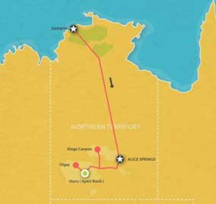 6 Day Darwin to Alice Springs