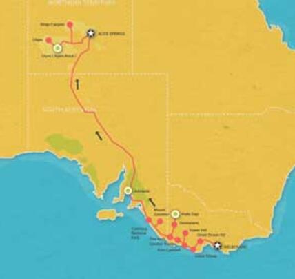 8 Day Melbourne to Alice Springs