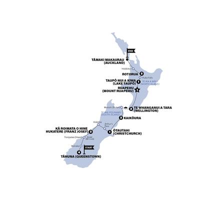 15 Day Panorama Auckland to Queenstown