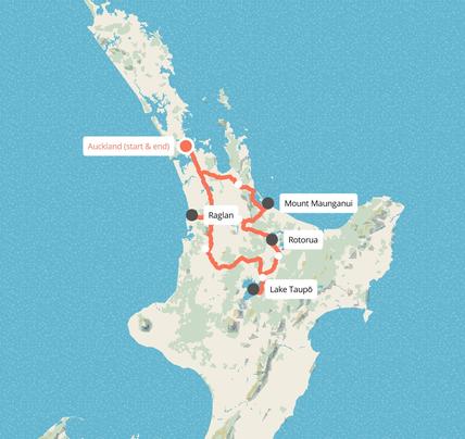 7 Day North Island Escape Tour