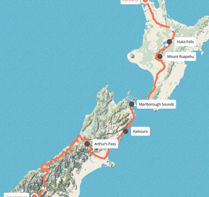 15 Day Panorama Auckland to Queenstown