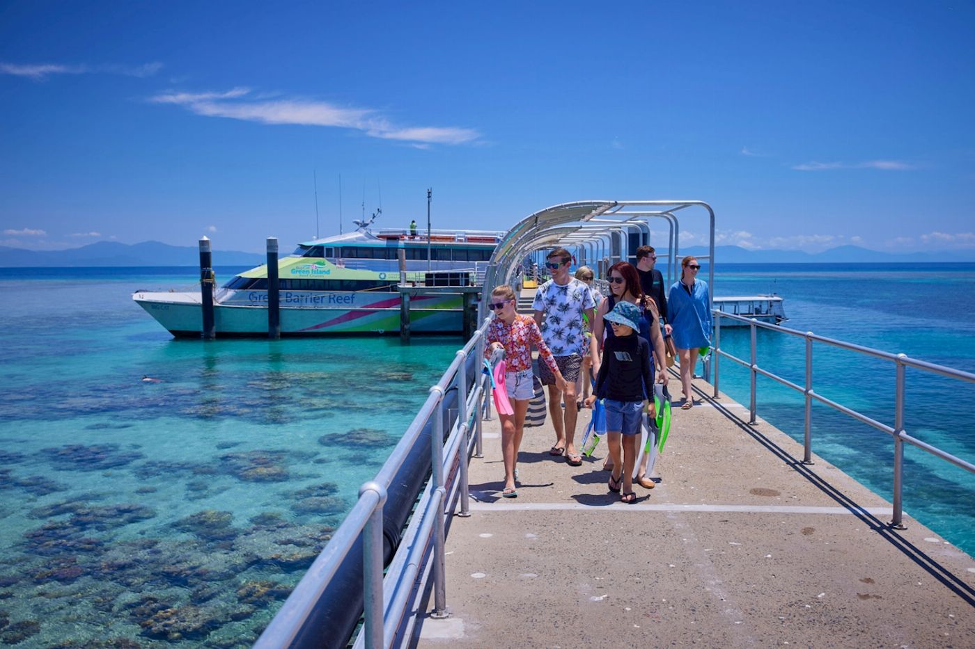 Big Cat Green Island Reef Cruises Green Island Full Day Tour