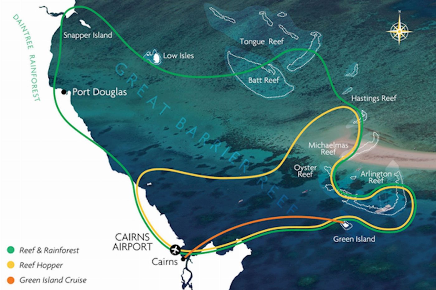 GSL Aviation Cairns Reef Hopper Scenic Flight