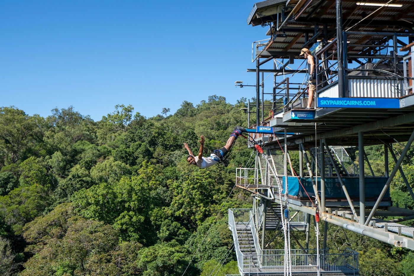 Skypark by AJ Hackett Bungy Jump + Giant Swing Combo with Media