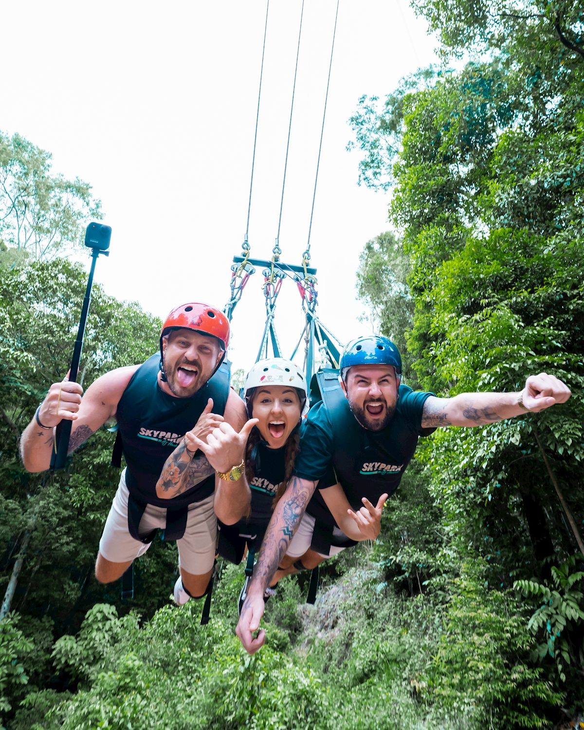 Skypark by AJ Hackett Bungy Jump + Giant Swing Combo with Media