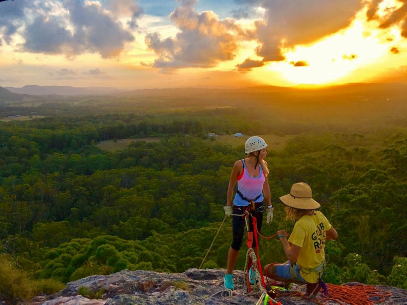 Grab Rock Noosa Sunset Abseiling
