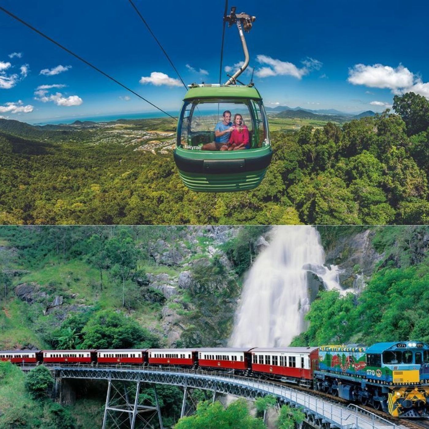 Kuranda & Outback Tours Kuranda Scenic Train & Skyrail Cableway