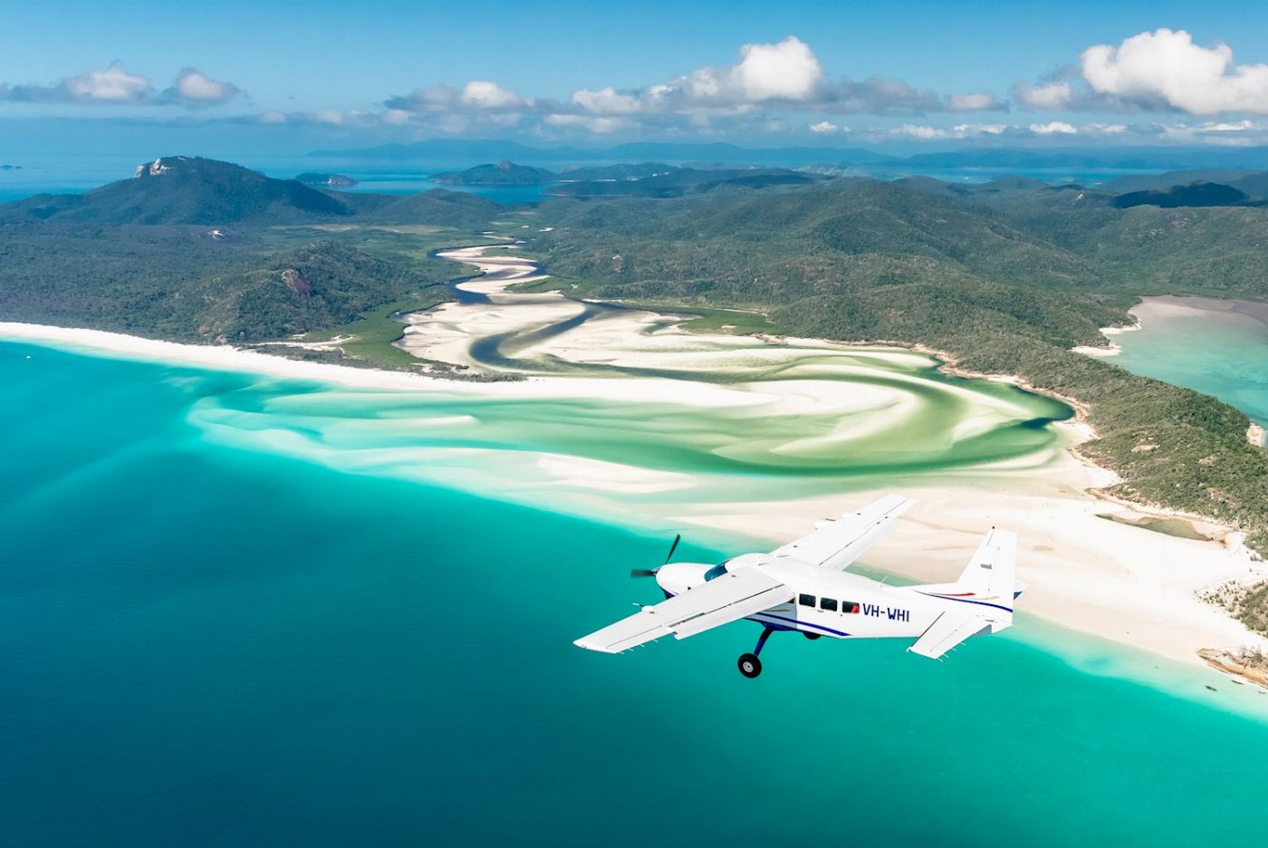 Ocean Rafting 60 Min Scenic Flight | Whitehaven Beach, Hill Inlet, GBR and Heart Reef