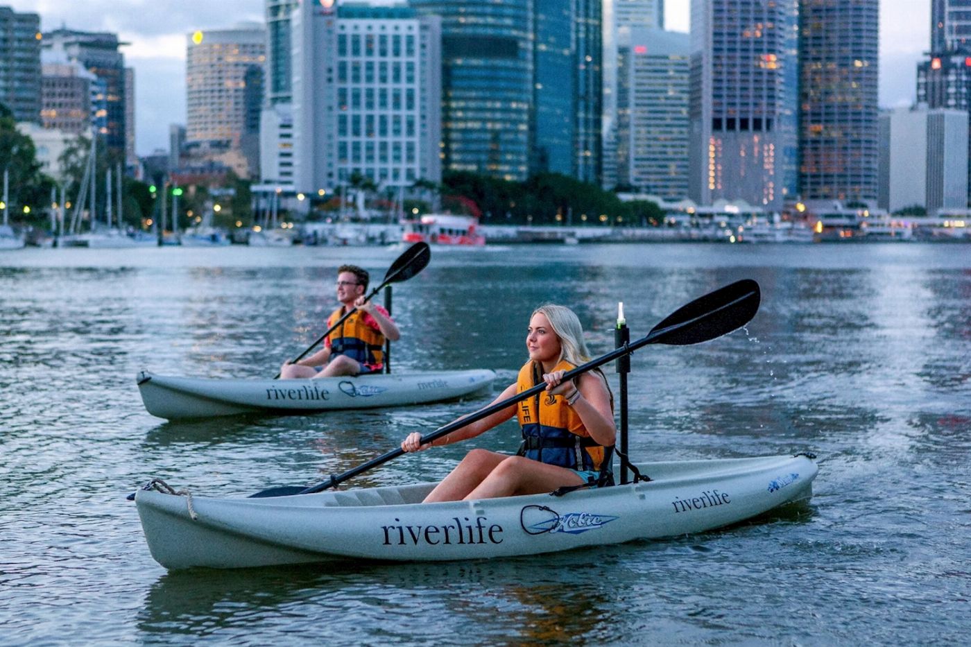 Riverlife Twilight Kayak Tour of Brisbane River