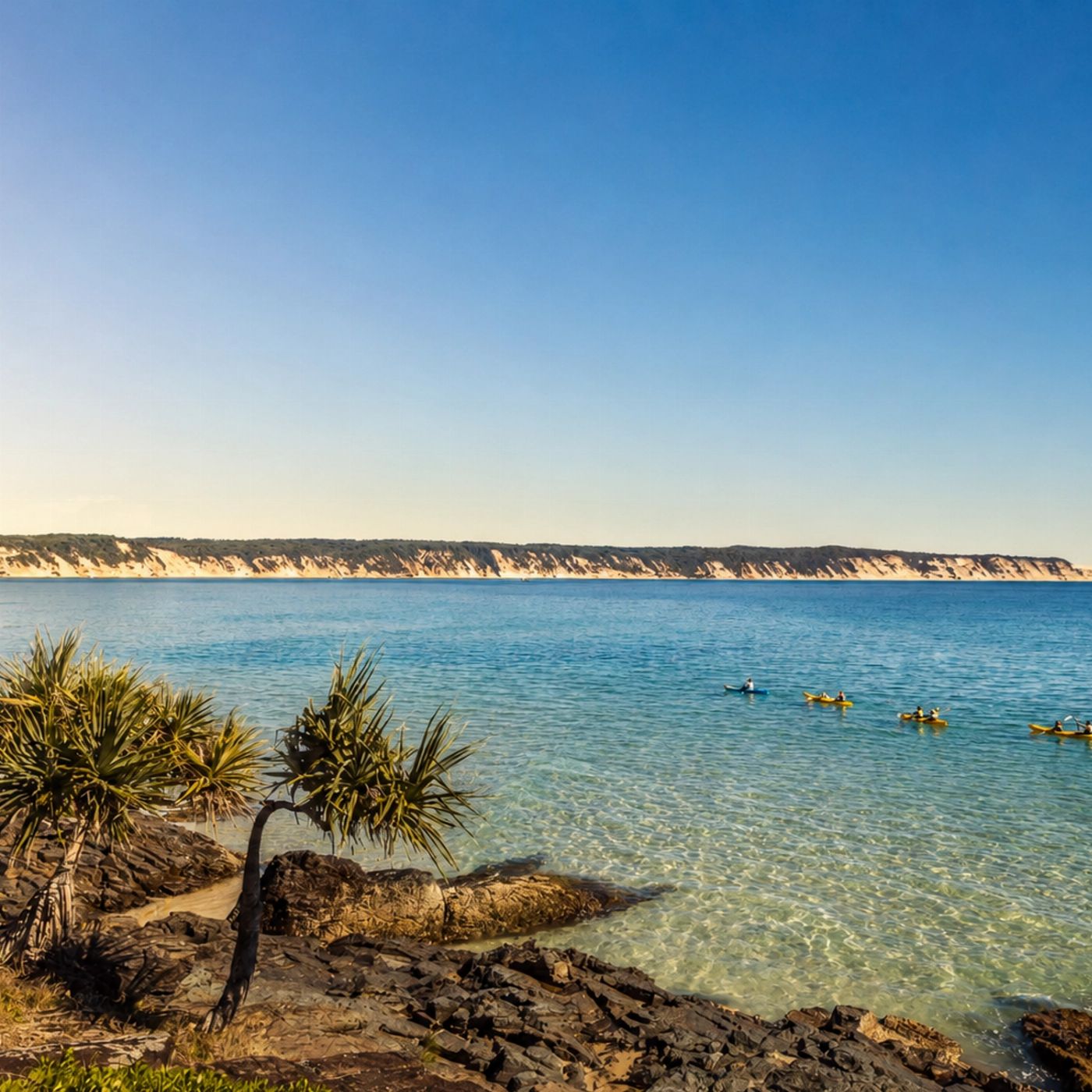 Epic Ocean Adventures Noosa: Epic Dolphin Ocean Kayak Tour & Beach 4X4 Adventure