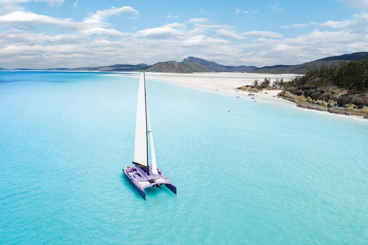 Cruise Whitsundays Camira Sailing Adventure departing Port of Airlie