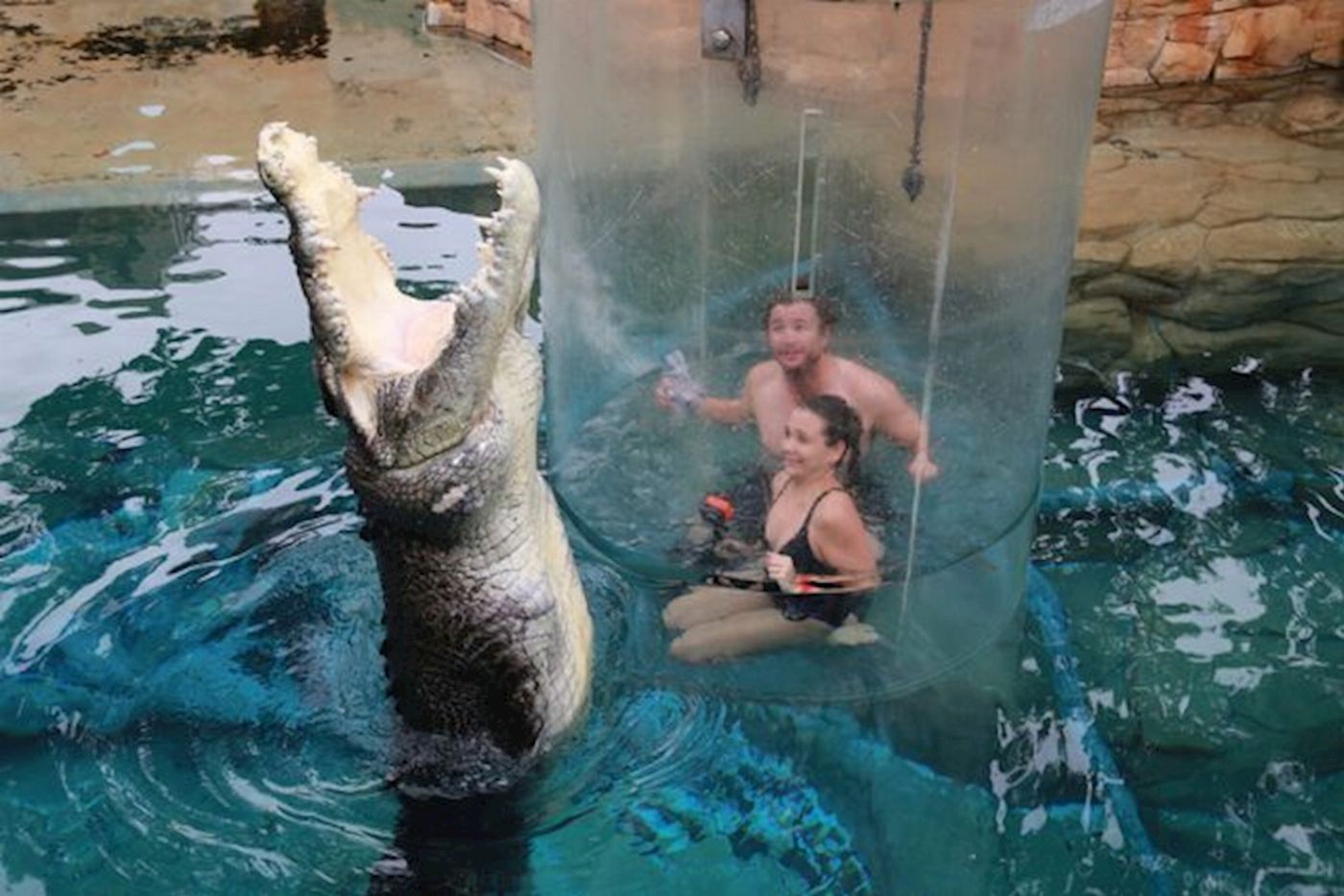 Crocosaurus Cove Cage of Death (2 People in Cage)