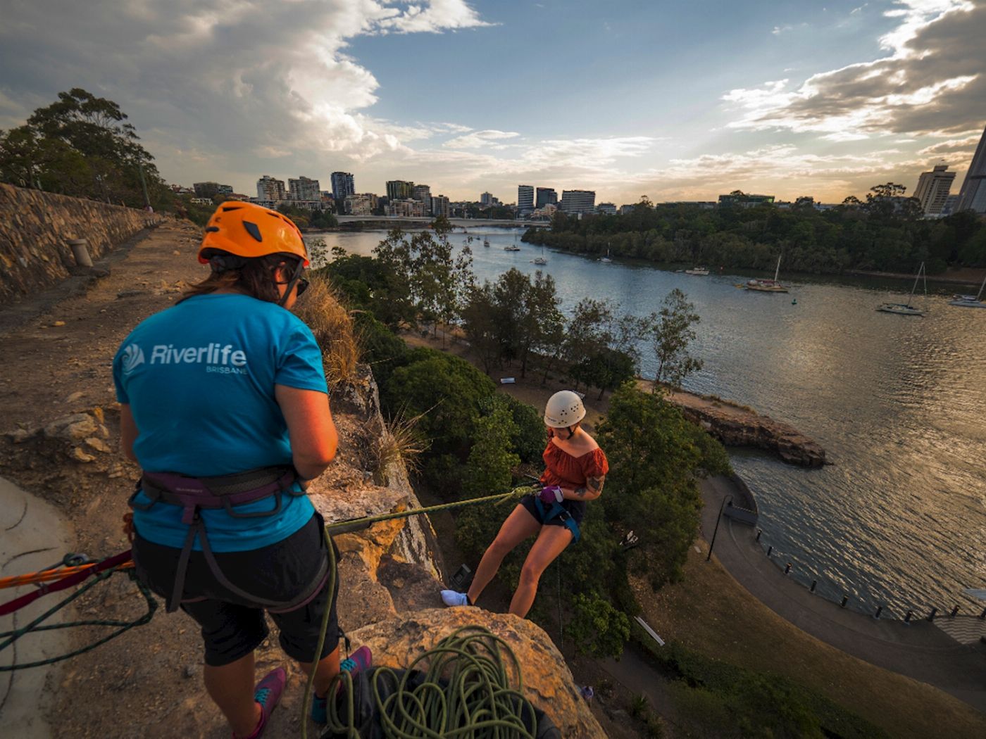 Riverlife Twilight Abseil at Kangaroo Point