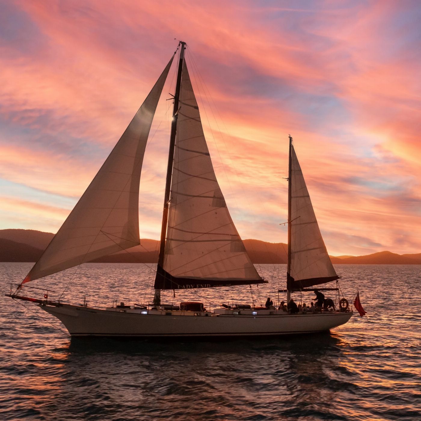 Iconic Whitsunday Adventures Lady Enid Sailing - Sunset Sail - Adult only