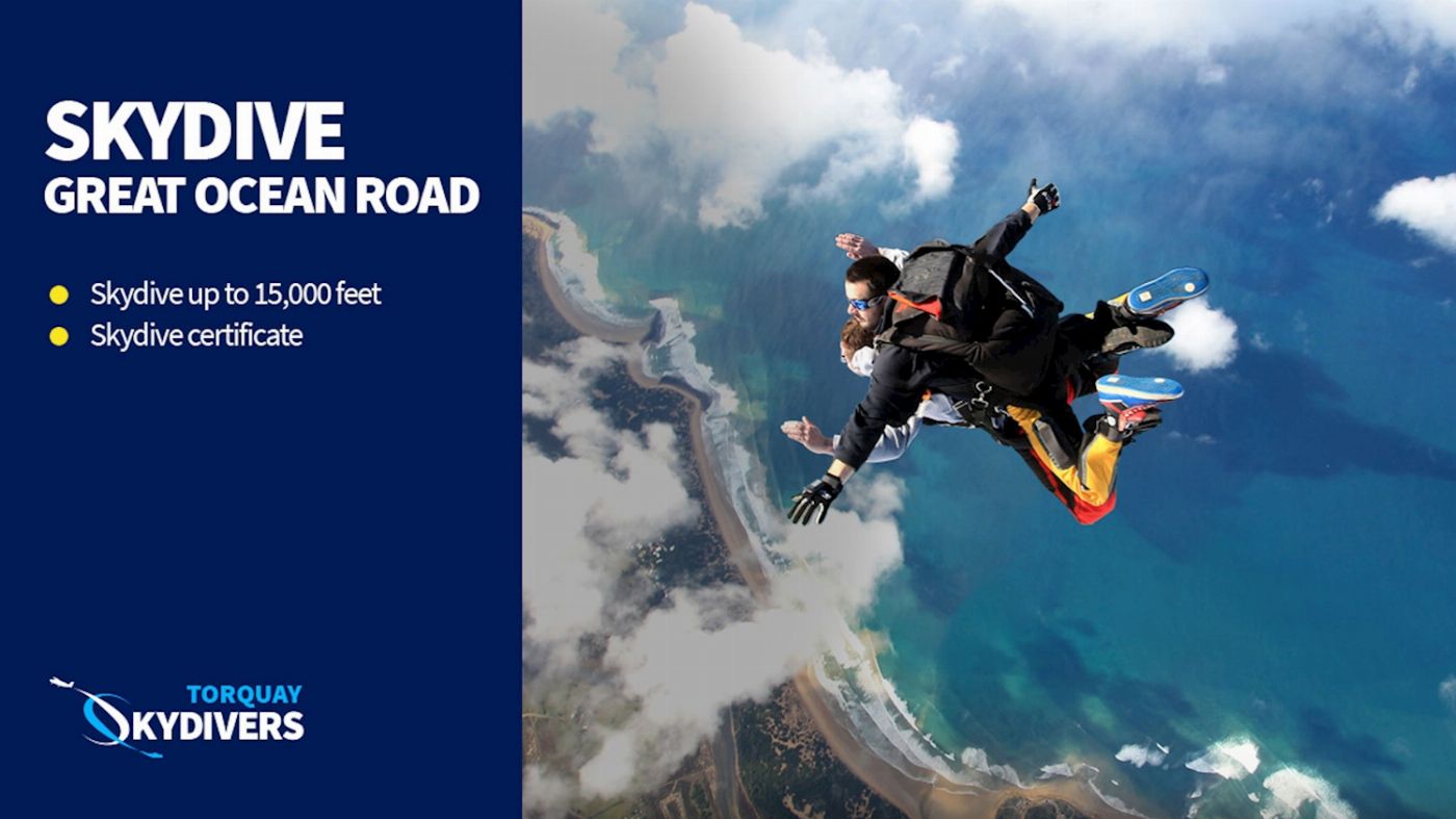 SKYONE Melbourne Skydive Great Ocean Road up to 15,000 feet