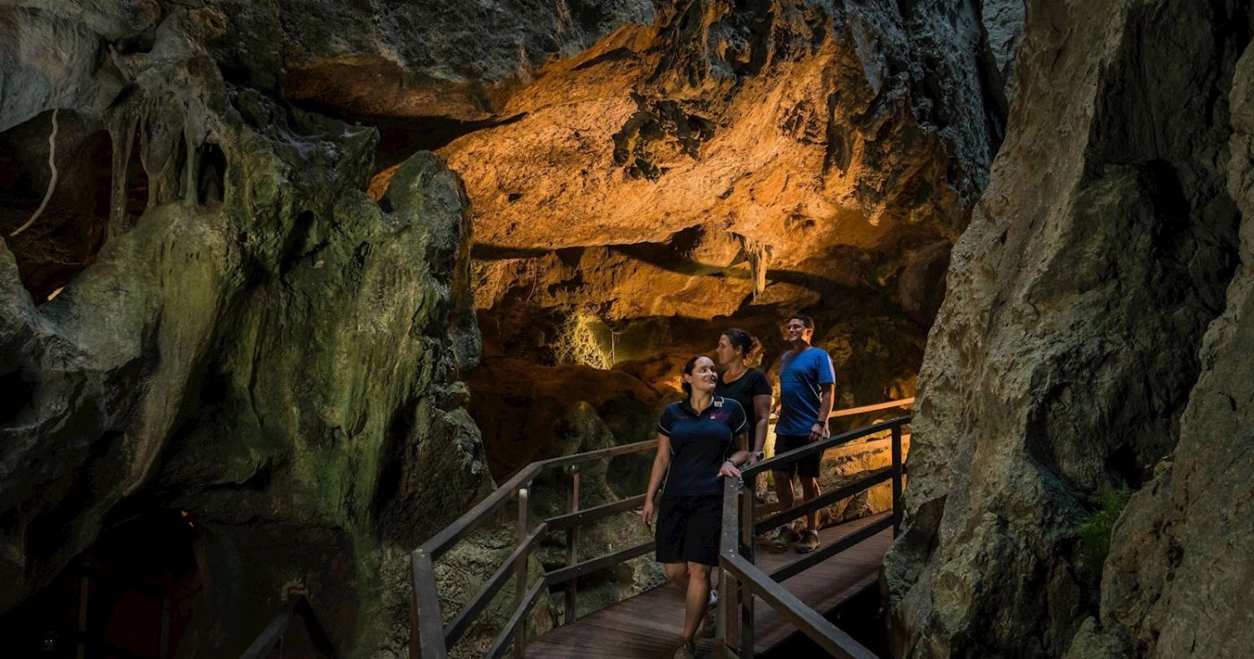 Capricorn Caves Cathedral Cave Tour