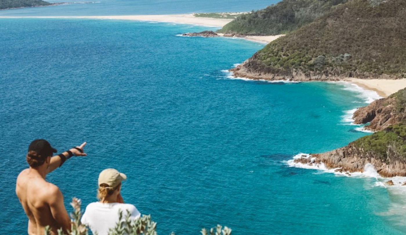 Newy Tour Co Port Stephens, departing Newcastle - Whales, hike & sand dunes!