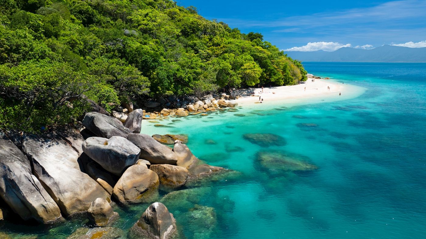 Sunlover Reef Cruises Fitzroy "Island Essentials": Boat Transfers +1 selection of: Glass bottom boat OR snorkeling equipment