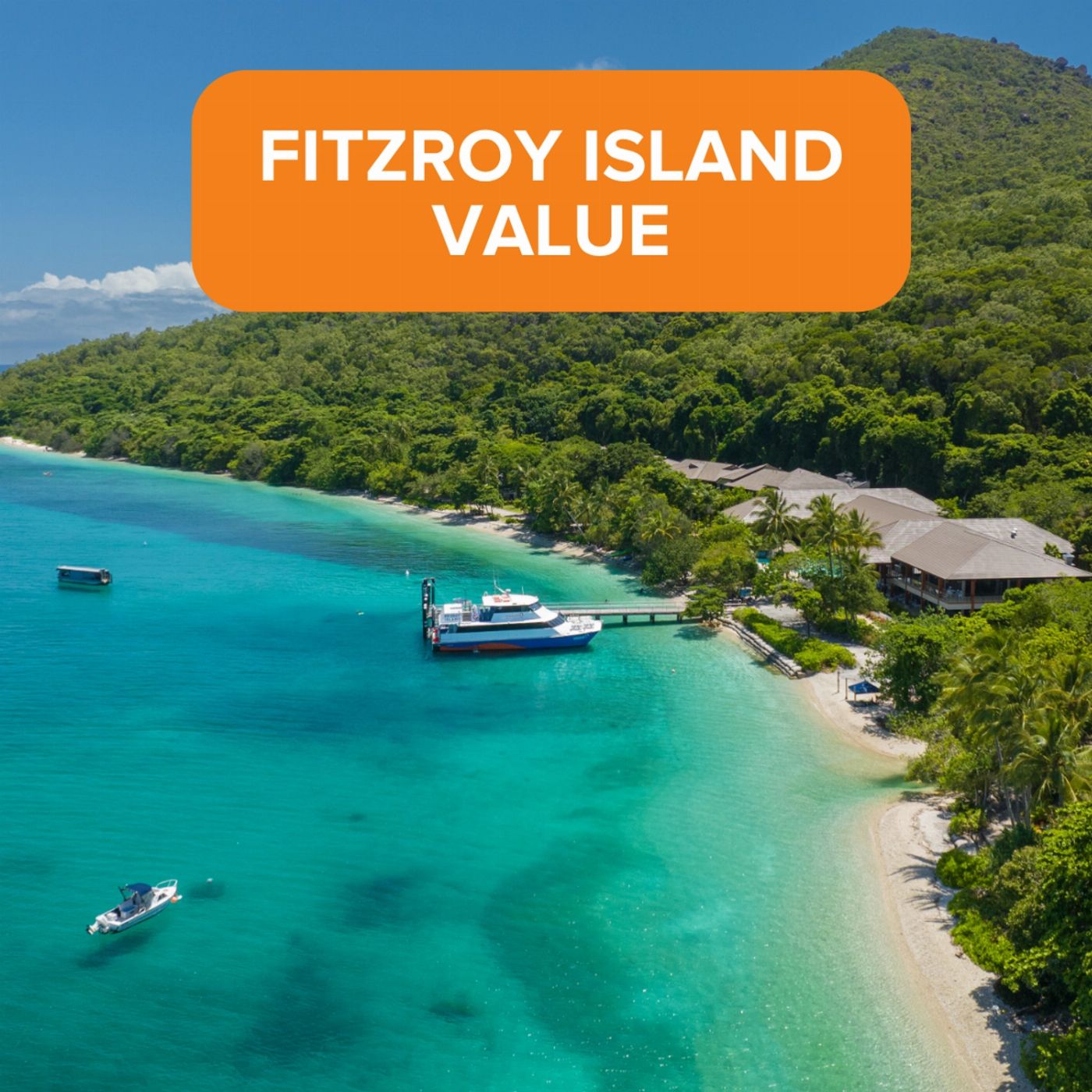 Sunlover Reef Cruises Fitzroy "Island Value" : Boat Transfers +2 selections of: Individual Picnic Lunchbox +/OR Glass bottom boat +/OR snorkeling equipment (Family 2A/2C) - Until 31 March 2027