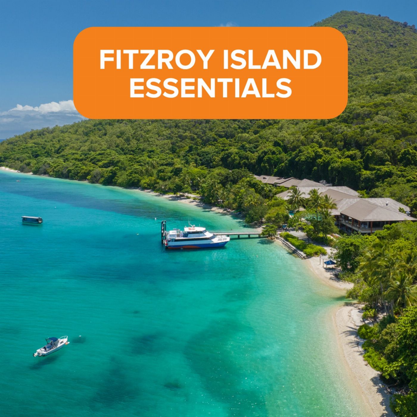 Sunlover Reef Cruises Fitzroy "Island Essentials": Boat Transfers +1 selection of: Glass bottom boat OR snorkeling equipment (Family 2A /2C) - Until 31 March 2027