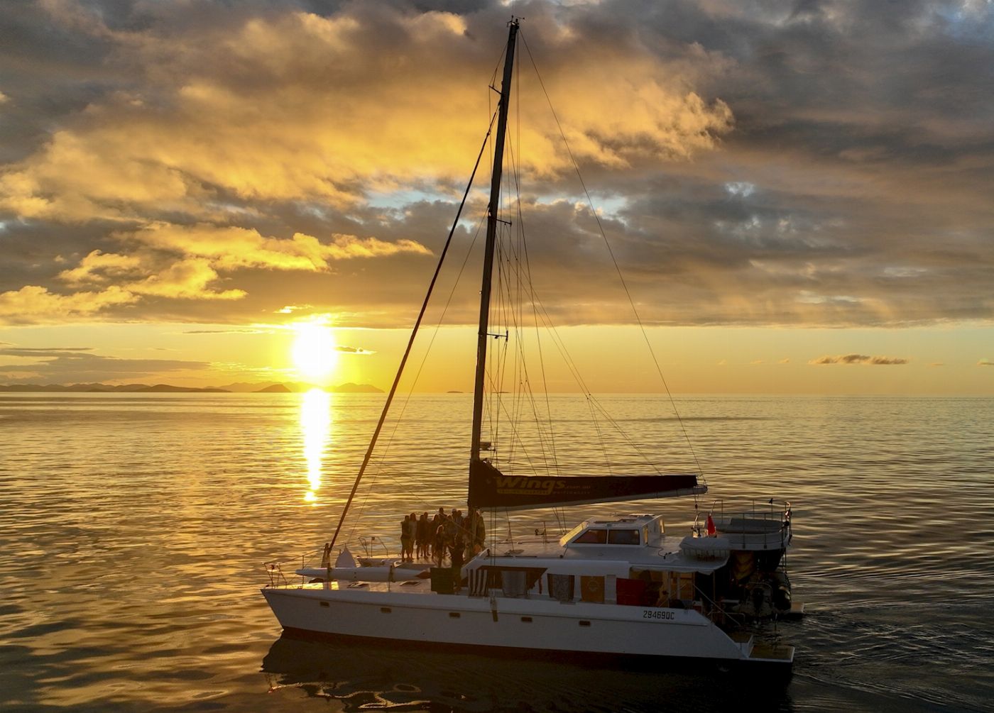 Wings Sailing Charters Whitsundays Airlie Beach Sunset Sail in Style Cruise- BYO