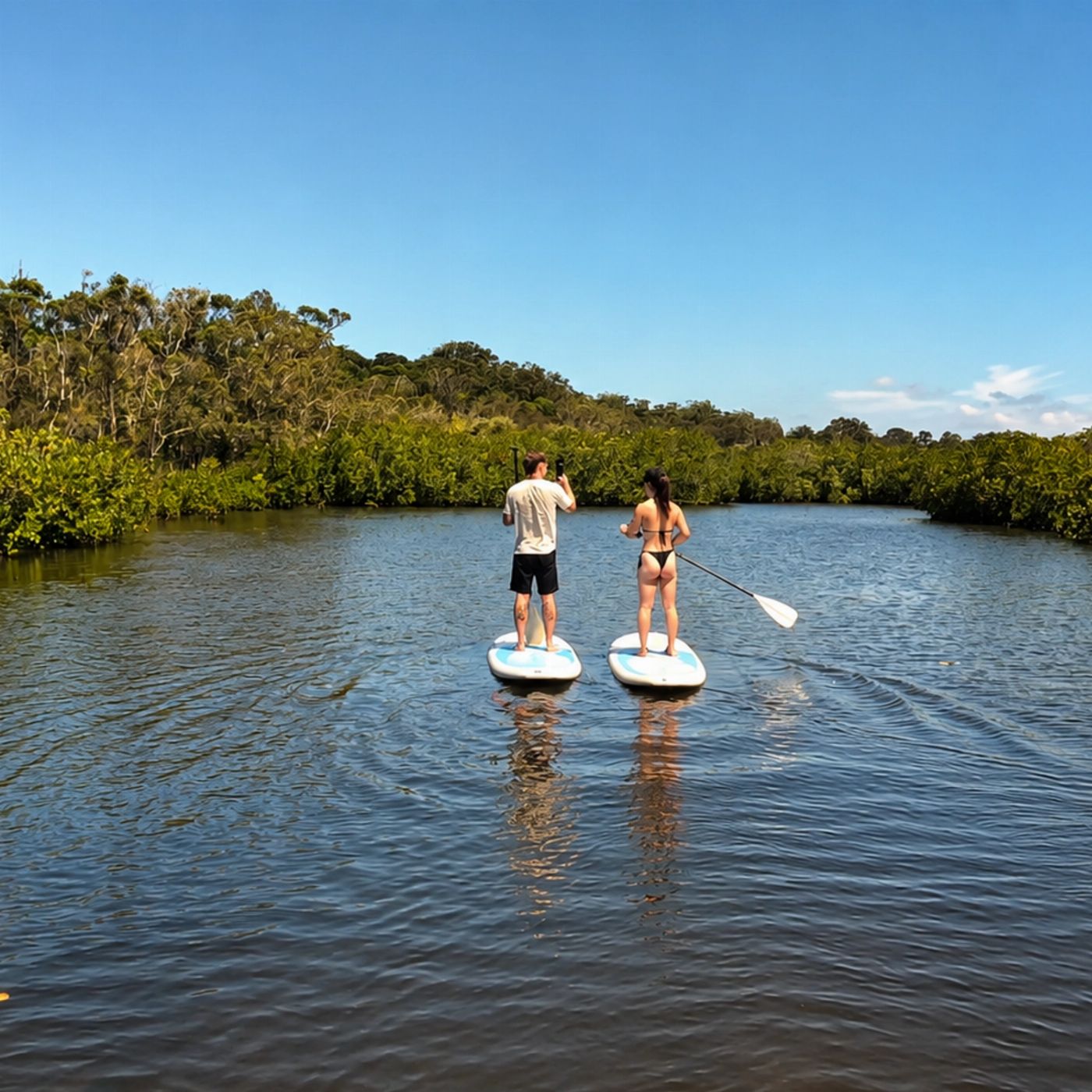 Epic Ocean Adventures Noosa Stand Up Paddle & Mangrove Tunnel Tour - (Fully Guided)