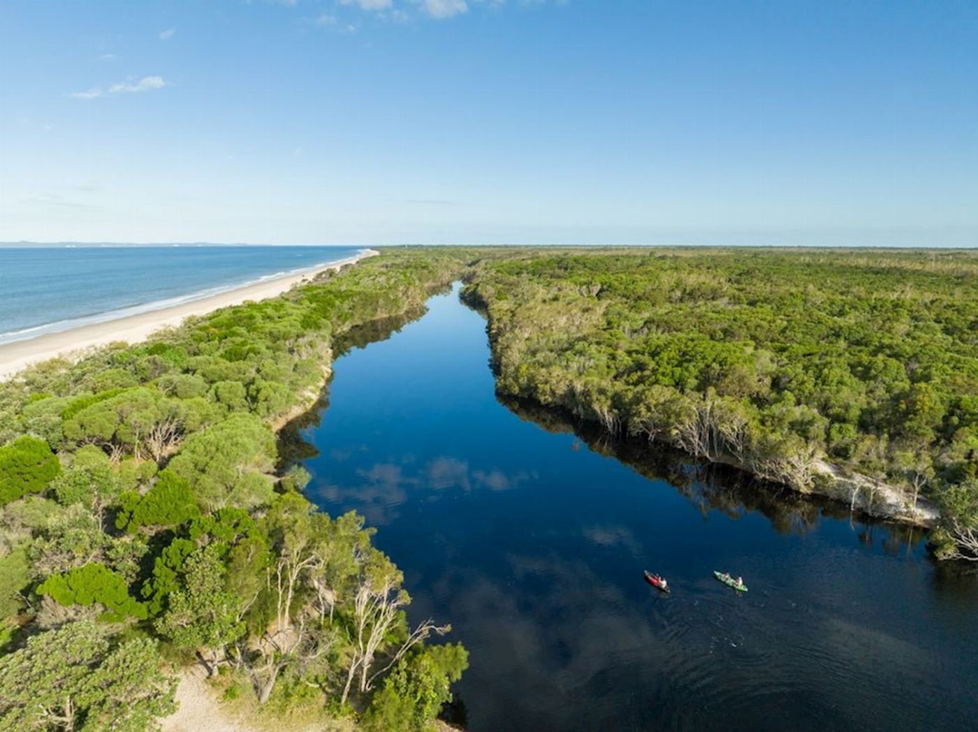 G'day Adventure Tours Bribie Island 4WD, Kayak, Beach & Bunker tour
