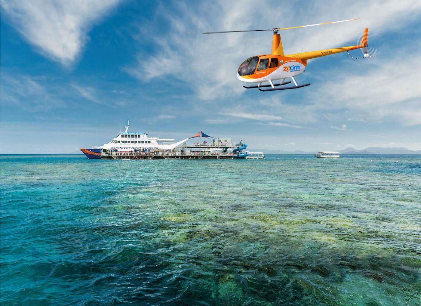 Sunlover Reef Cruises Reef Zoom Half Day Tour, Fly Out+Fly Back