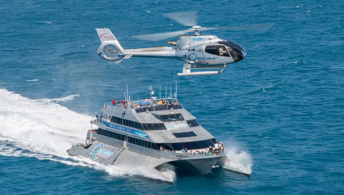 Quicksilver Cruises Quicksilver Agincourt Reef Pontoon Tour (+10 Minute Scenic Helicopter Flight)