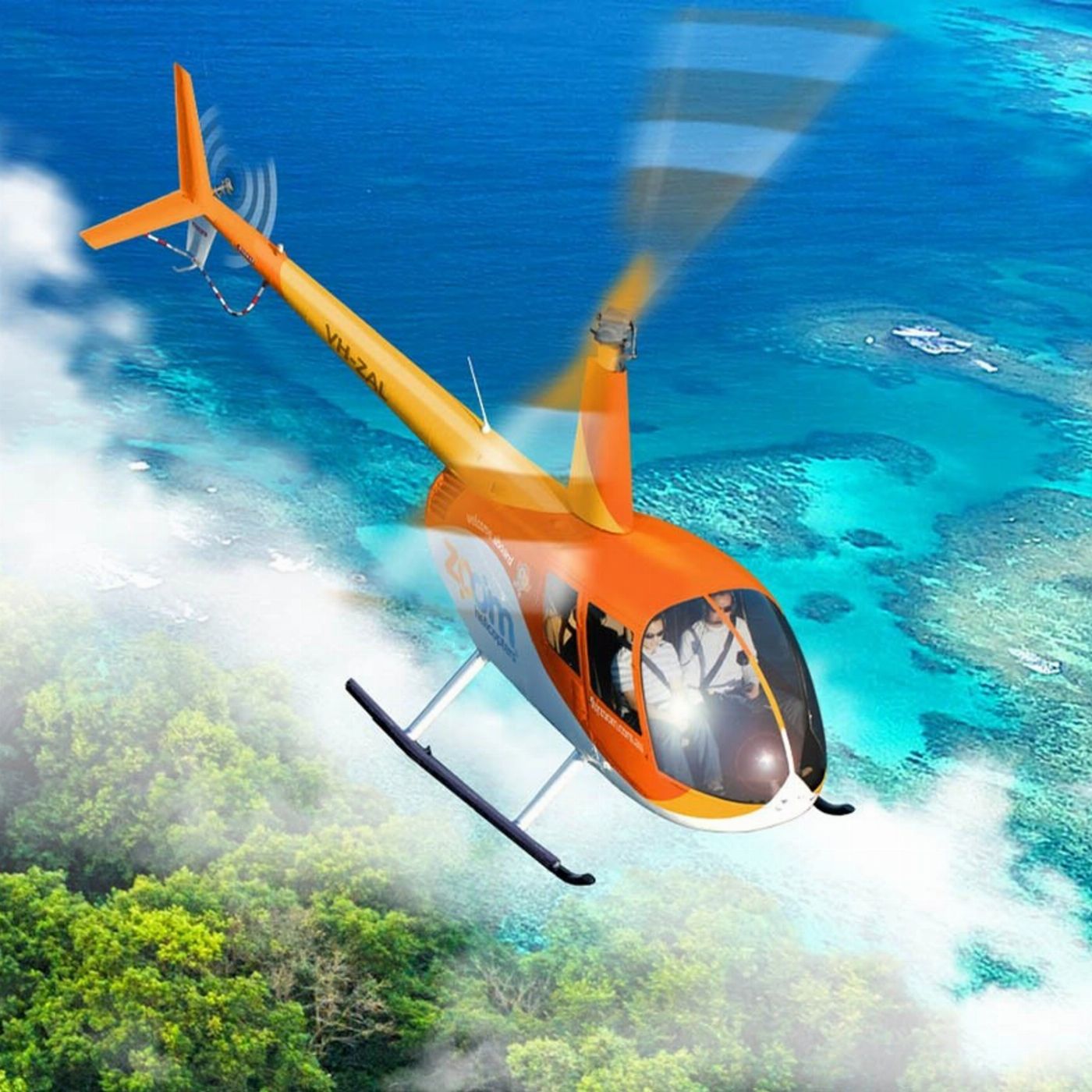 Zoom Helicopters 45 Minute Reef & Rainforest Scenic