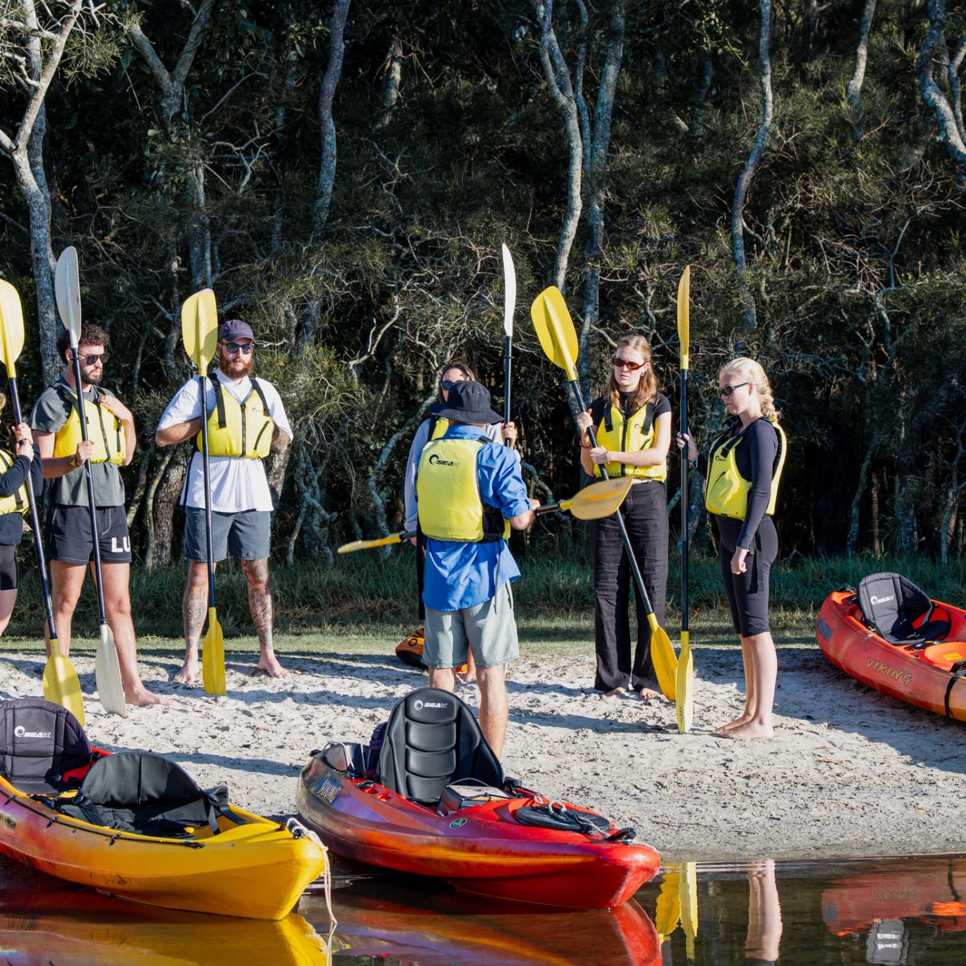 By Earth & Ocean Kayak Tour Noosa/Southern end Everglades & Stingrays AM